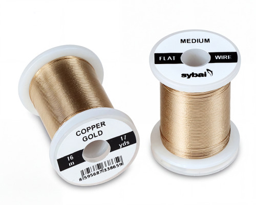 Flat Colour Wire, Medium, Copper Gold Flat Colour Wire, Medium, Copper Gold